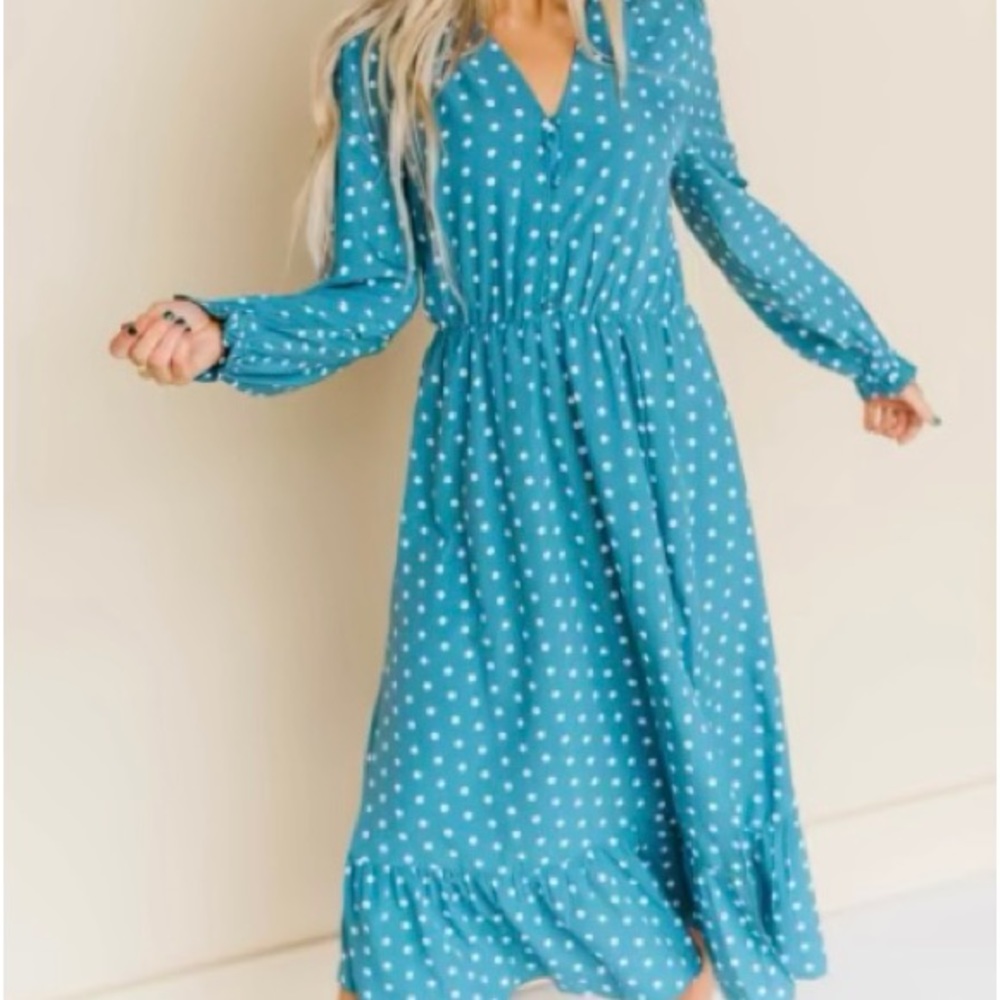 Ruffled Midi Dress